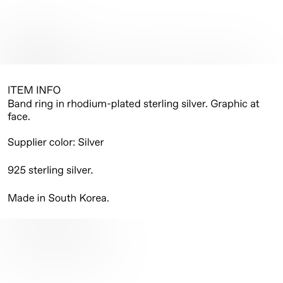 NUMBERING Silver Heart Ring - Picture 3 of 7